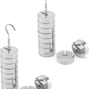 Slotted masses 10g, set of 5