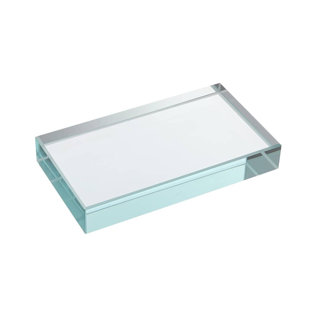 Rectangular glass block