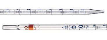 Pipette 10ml, graduated
